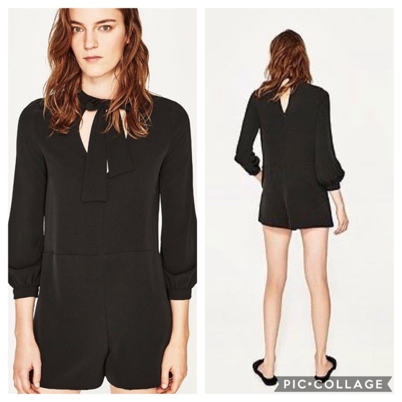Zara Black Shorts Romper | XS - Picture 5 of 5